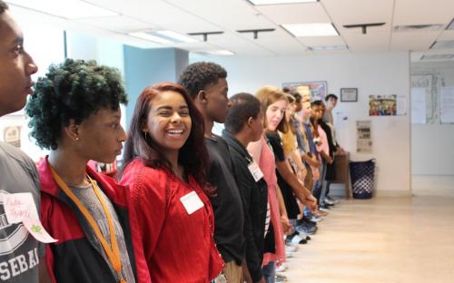 YMP students were joined by other central area students for a Youth Day of Dialogue, hosted by Dialogue Jackson. 