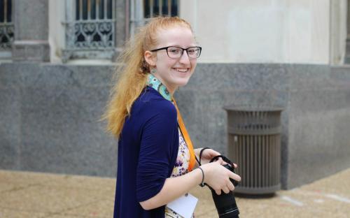 Dynamic student journalist, Kaitlyn Fowler from Murrah High School, covered healthcare this summer at YMP and the start of Jackson's newest mayor's administration. She was also an integral part of the group reporting on the Woolworth's Sit-In. 